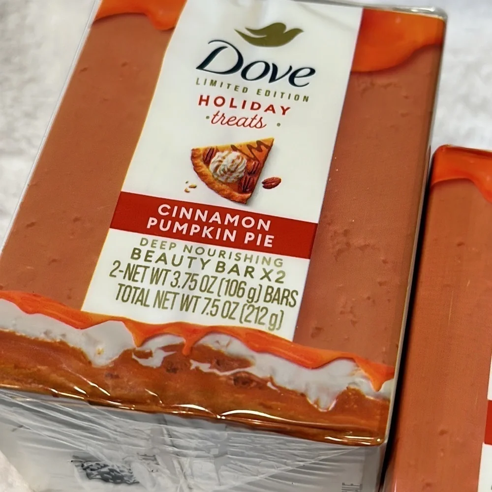 Dove Holiday Bar Soap Limited Edition Cinnamon Pumpkin Pie